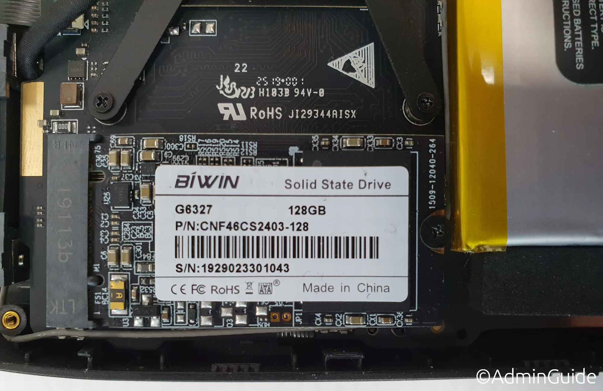Сисадминский ноут GPD MicroPC - M.2 SATA SSD
