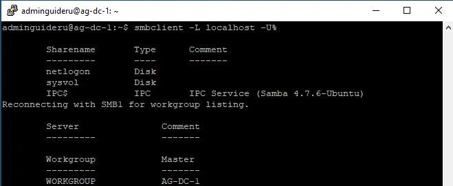 Linux Samba4 AD-DC на Ubuntu 18.04 - Настройка - Часть 2 - Общие каталоги контроллера домена