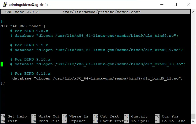 Настраиваем BIND9 для Linux AD-DC на Ubuntu 18.04 – Часть 2 - Активация BIND9 DLZ
