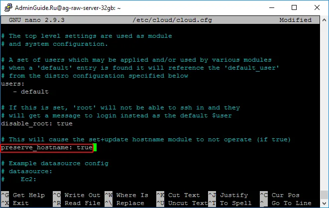 Ubuntu 18.04 LTS - preserve_hostname